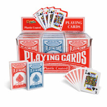 Playwrite Playing Cards – 12 Pack Value Set – Plastic Coated Poker Size Cards for Family Games, Parties & Travel