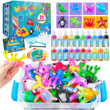 JOPSHEEN Magic Water Elf Kit - 20 Colours Aqua Fairy Water Pets - Squishy Maker Crafts Birthday Gifts for Boys and Girls