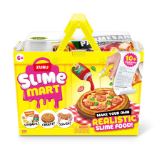 Slime Mart Small Basket by ZURU, Compound Slime Toy, Arts & Crafts for Kids and Kidults, Soft Slime Making Kit - Slime Kit for Girls Ages 6-10, Pizza