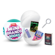 Mini Brands Books, Real Miniature Book Brands Collectible Toy, Capsules of 4 Mystery Miniature Books with real readable pages and Accessories for Kid