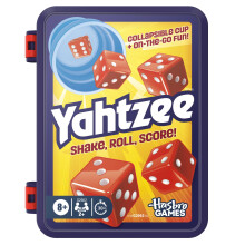 Yahtzee Dice Game | With Collapsible Cup & Storage Case | Fun Family Games for Children, Teens, Adults | 30 Mins | 2 or More Players | Ages 8+ - Engl
