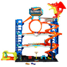 Hot Wheels Let's Race Netflix - City Ultimate Garage Playset with 2 Die-Cast Cars, Toy Storage for 50+ 1:64 Scale Cars, 4 Levels of Track Play, Defea