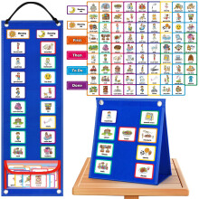 Visual Timetable Children Daily Routine Chart with 86 PECS Cards Now and Next Board for Kids Autism Preschool ADHD ASD for Home School