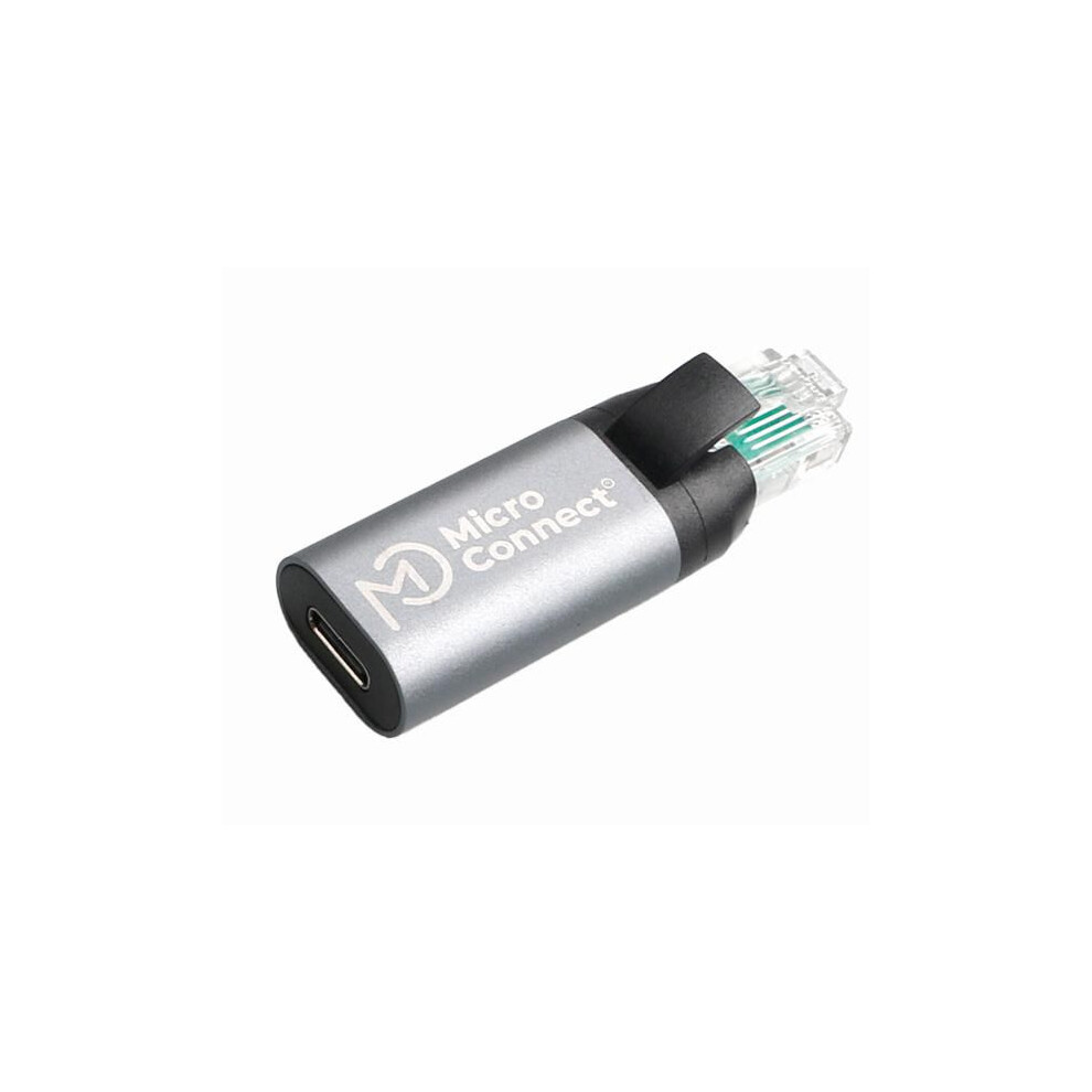 Microconnect Usb C Female To Rj45 Male Adapter 5715063805633