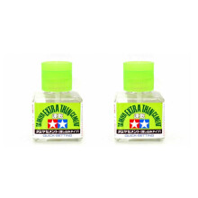 TWIN PACK - Tamiya 87182 Extra Thin Liquid Cement Adhesive Quick Set (40ml)