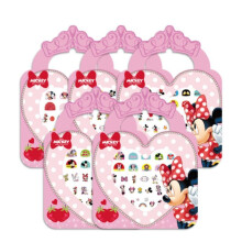 Fashion Yo 5 Sheets Toddlers Princess Elsa Minnie Kids Girls Nail Stickers Earring Stickers Art Decal Party Bag Fillers Decor for Kids Girls Birthday