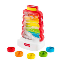 Fisher-Price Baby & Toddler Toy Drop Through Rock-a-Stack, Coin Drop Activity for Developmental Play Infants Ages 9+ Months, JLB81