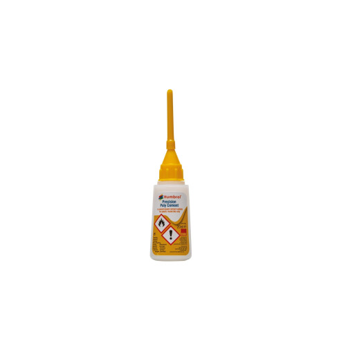 Humbrol Humbrol AE2720 Precision Poly Cement Glue for Models - Solvent Based Clear Adhesive for Plastic Modelling Kits - Model Making Plastic Cement, Low Vis