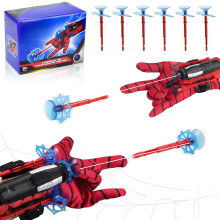 2 Pcs Spider Web Shooter for Kids Age 3-14, Super Hero Interactive Fun Kids Educational Spider Launcher Toys with 6 Suction Cup Darts for 3-12 Year O