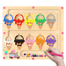 Konijiwa Girls Toys Montessori Magnetic Color and Number Maze Gifts Toys for 3 4 Year Old Boy Girls Colour Sorting for Toddlers Fine Motor Skills Tod