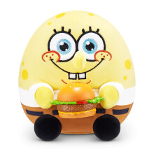 Snackles Licensed Character SpongeBob Squarepants 5-inch Plush by ZURU Plush with Snack Accessory