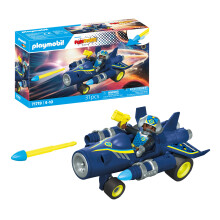 Playmobil | Fun Stars | Racing Space Jet | Toy from 4 years | Gift for children | Toy car | With pull-back motor & shooting function | 71717