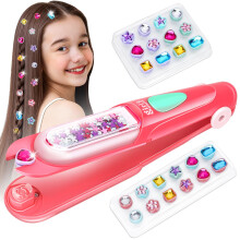 Hair Accessories for 5 6 7 8 9 10 Year Old Girls: Gifts for Girls Toys Age 5-12 Hair Gem Stamper Kit DIY Hair Princess Diamond Decoration Birthday Pr
