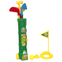 Taylor & Brown Kids Golf Caddy Set with Balls and Clubs | Plastic Toy Golf Cart Caddy | Junior Outdoor Garden Game | Family Beach Sports Play Set for