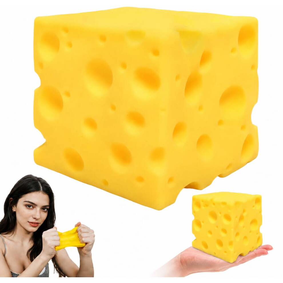 Photos - Educational Toy 10CM Giant Cheese Squishy Toy,Cube Stress Ball,Soft Big Squishy Cheese Sensory Slow Rebound Shapeable Squeeze Ball Sensory F