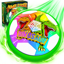 Dinosaur Hover Football with LED Lights, Football Gifts for Boys Age 3-9 Dinosaur Toys Gifts for 3-9 Year Old Boys | Air Power Glow Soccer Toy with S