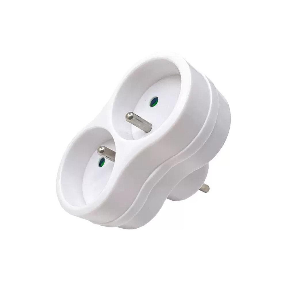 Microconnect Microconnect Plug Eu To 2French Type E White 5715063551059