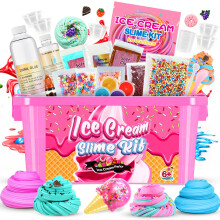 Veopoko Slime Kits for Kids - Ice Cream Slime Making Kit for Boys & Girls Aged 6-12