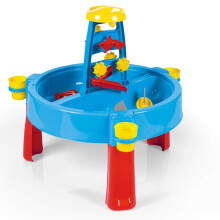 DOLU Kids 3-in-1 Sand & Water Pit with Drawing Table Outdoor Toys Garden Multi function Play Station Desk Colouring - Blue