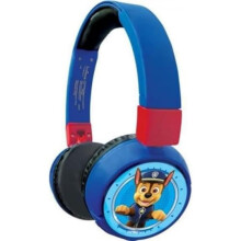 LEXIBOOK - Paw Patrol - 2-in-1 Bluetooth Headphones for Kids, stereo Wireless Wired, Kids safe for Boys Girls, Foldable, Adjustable, blue/red, HPBT01