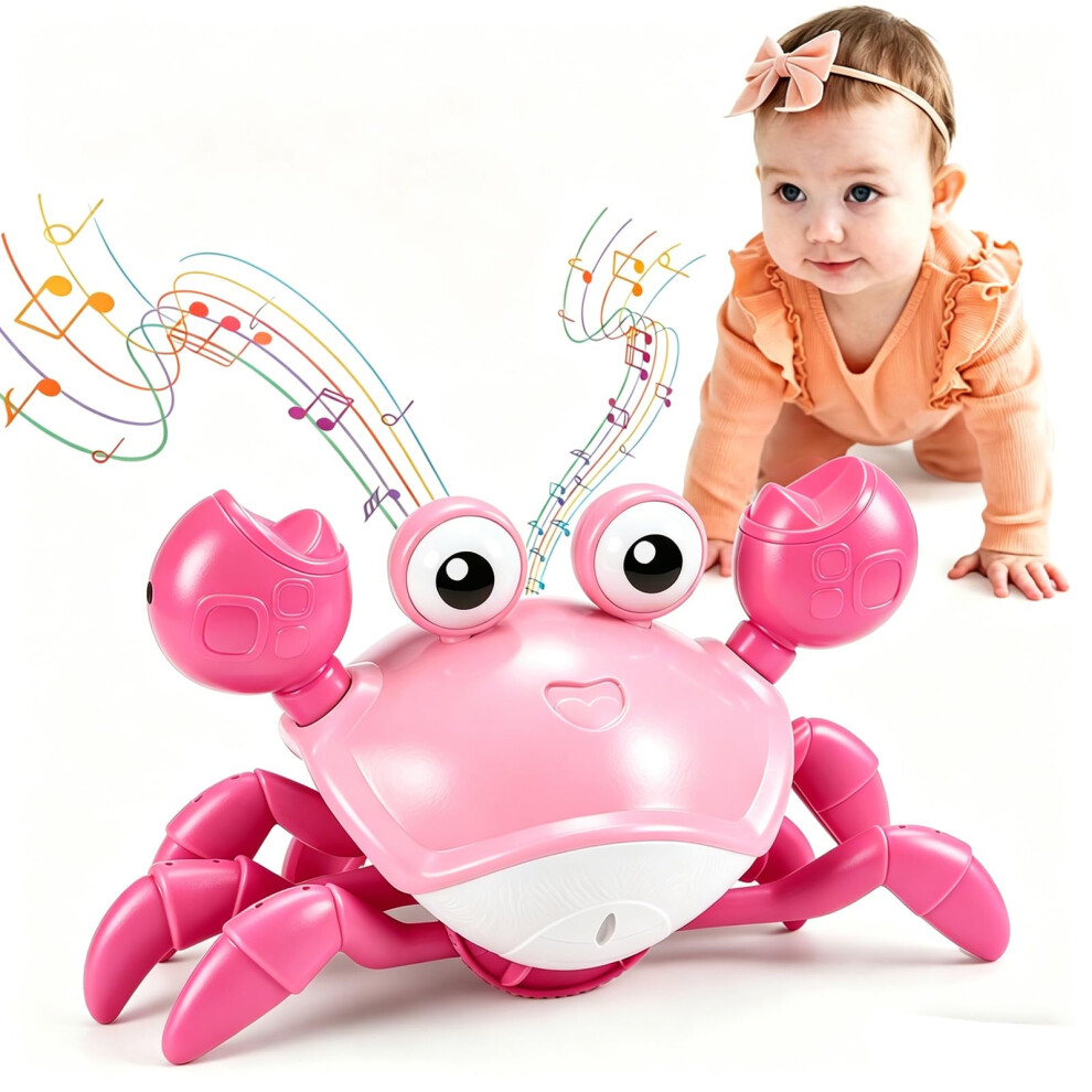Photos - Other Toys Hapikids Crawling Crab Toy, Baby Toys 6 to 12 Months Dancing Crab Toy for 1 2 3 Year Old Girls Gifts Tummy Time Crab Sensory