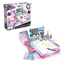 Style 4 Ever Fashion Designer Light Up Studio, Design Dream Outfits from Scratch, LED Drawing Pad, DIY Fashion Design Kit for Kids 6+ | Real Fabrics,