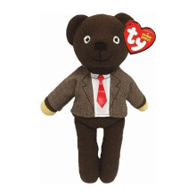 TY Mr. Bean Teddy Bear in Shirt & Tie – Iconic Soft Plush Toy from the Classic TV Show – Collectible Stuffed Plushie for Kids & Fans – Cuddly So