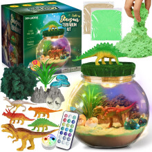 Dinosaur Gifts for Boys - Dinosaur Terrarium Kit for Kids - Birthday Gift for Boys Ages 4 5 6 7 8-12 Year Old - DIY Dinosaurs Toys for Boy - Educatio