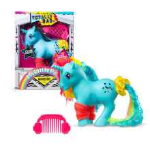 Basic Fun My Little Pony Totally Rad Moonstone – Neon 80s-Inspired Collectible Pony with Comb – Retro Styling for Kids & Fans Ages 3+