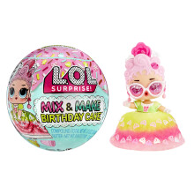 L.O.L. Surprise! Mix & Make Birthday Cake Tots - With Collectible Doll, DIY Cake Dress, Cake Making and Decorating, Ingredients and Glitter Sprinkles