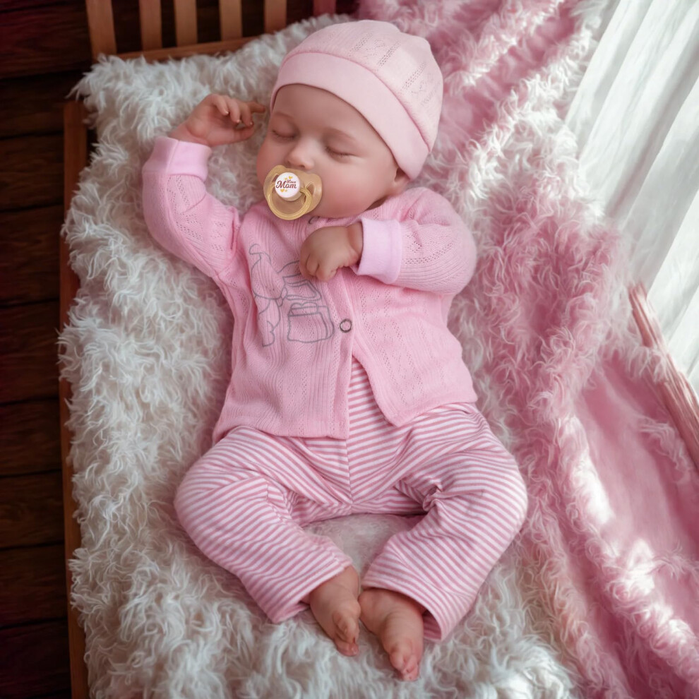 Photos - Doll JIZHI Reborn  - 17 inch Soft Body Lifelike-Newborn Baby  Sleeping Girl  with Clothes and Toy Accessories Gift