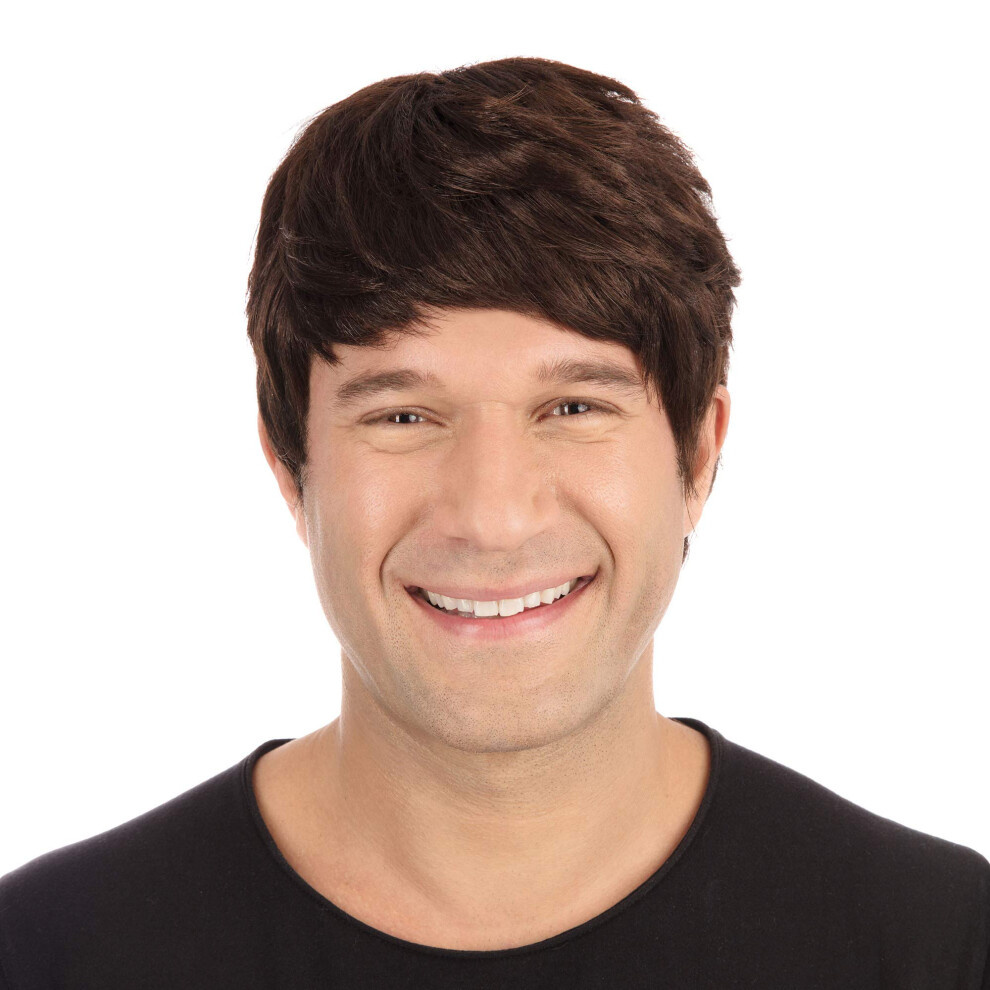 Bristol Novelty Brown Bw305 Male Wig Short One Size Halloween
