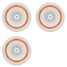3X Tuya ZigBee  Sound and Light Siren Sensor  Life Home Security System Tuya Gateway Hub Siren Alarm for Tuya