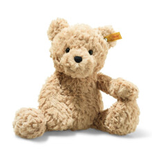 Steiff Jimmy Teddy Bear, cute cuddly toy with plastic eyes, children, boys & girls, Friends, plush animal 30 cm, light brown, 113505