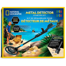 National Geographic Starter Metal Detector Kit – Kids Metal Detector with 18.8 cm Waterproof Coil & Trowel, Great for Gold Hunting & Beach Explorati