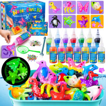 JOPSHEEN Magic Water Elf Kit for Kids - Aqua Fairy Water Pets with 14 Colours - Squishy Maker Crafts Birthday Gifts for Boys and Girls