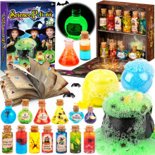 Science Potions Kits for Kids 8-12, Mix 20+ Magic Experiments with Cauldron & Bottles, STEM Educational Birthday Gift Toy for Boys & Girls