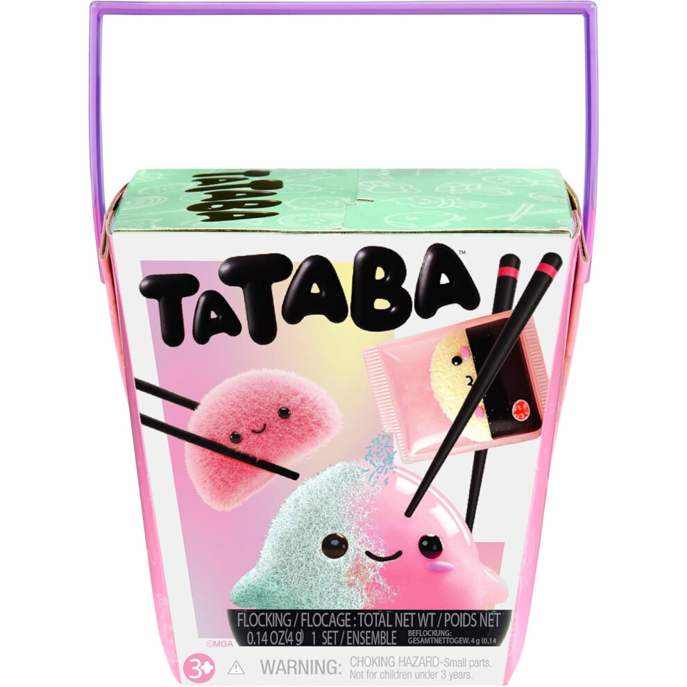 Mga Entertainment Tataba Squishy Collectable Toys - Blind Packaging With Diy Flocking Powder, Includes Takeout-Style Box And Accessories, 18 Collecta