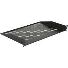 Lanview by Logon 1U 19" D=300mm RACK MOUNT SHELF BLACK