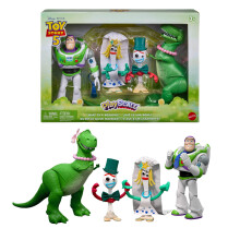 Mattel Disney and Pixar Toy Story 5 What is a Wedding? 4 Figure Pack with Accessories, Playscale Story Pack, JKV22