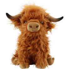 ZBATHTOY Highland Cow Teddy 11in Highland Cow Plush Toy Gifts for Boys Girls Kids Stuffed Animal Soft Toys for Boys Girls Kids Birthday Present Gifts