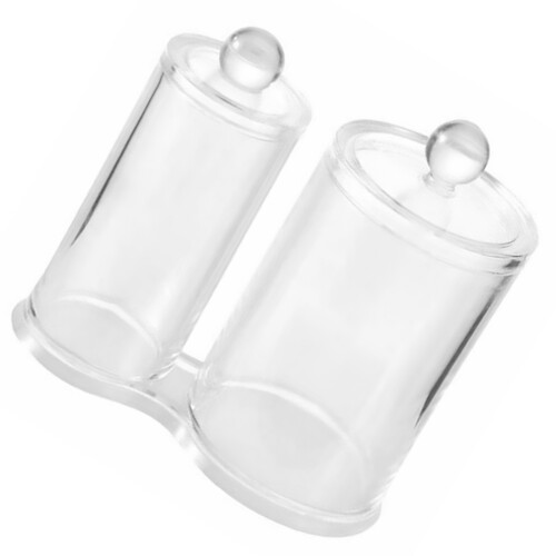 Boîte Transparente En Pour Rangement Coton Cosmétiques