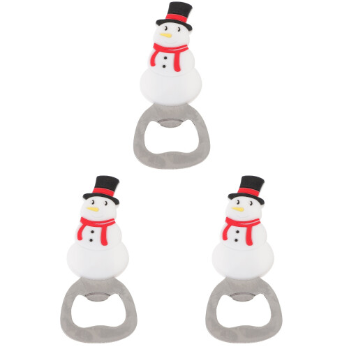 3Pcs White Portable Stainless Steel Christmas Tree Bottle