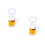 2Pcs Creative Glass Shape Bottle Multi Color Keychains 1