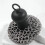 Cast Iron Cleaner Chainmail Scrubber, Upgraded Handle Cast Iron Scrubber Brush 316 Chain Mail Scrubber 8