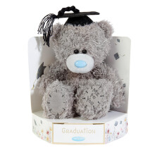 Me to You Tatty Teddy Plush 15cm-High Graduation Bear On Luxury Gift Plinth - Official Collection, Grey