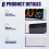 Large Digital Wall Clock Temperature and Humidity Week Display Electronic LED Table Alarm Clock 12/24H Orange 8