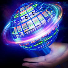 semai Flying Orb Toys, Hover Boomerang Ball for Kids Adult, Flying Spinner Mini Drone With 360 Rotating RGB Light, UFO Smart Sensor Fly Orbi Toy Gif