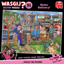 Wasgij Destiny 31 Home Delivery! - Unique 1000 Piece Jigsaw Puzzles for Adults - Colourful, Challenging & Brainteasing 1000Pc Adult Puzzle - 100% Rec