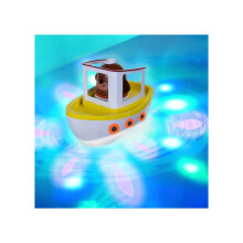 Hey Duggee Lightshow River Boat Underwater Light Show Bath Toy Boat, Floats, Projects Lights Under Water, Squirrel Club, CBeebies, Age 3 Years Plus,